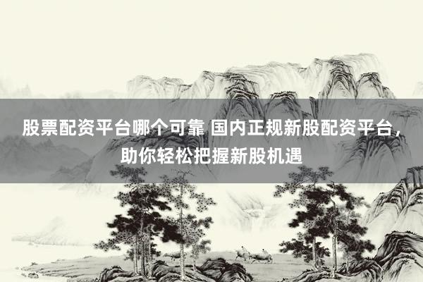 股票配资平台哪个可靠 国内正规新股配资平台，助你轻松把握新股机遇