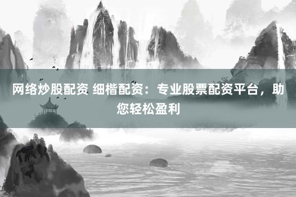 网络炒股配资 细楷配资：专业股票配资平台，助您轻松盈利